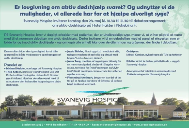 Annonce for  Svanevig Hospice