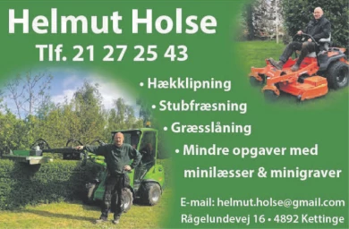Annonce for  Helmut Holses Haveservice