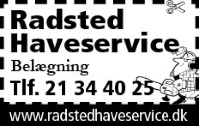 Annonce for  Radsted Haveservice