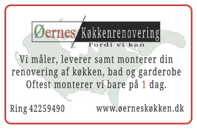 Annonce for  Øernes Køkkenrenovering